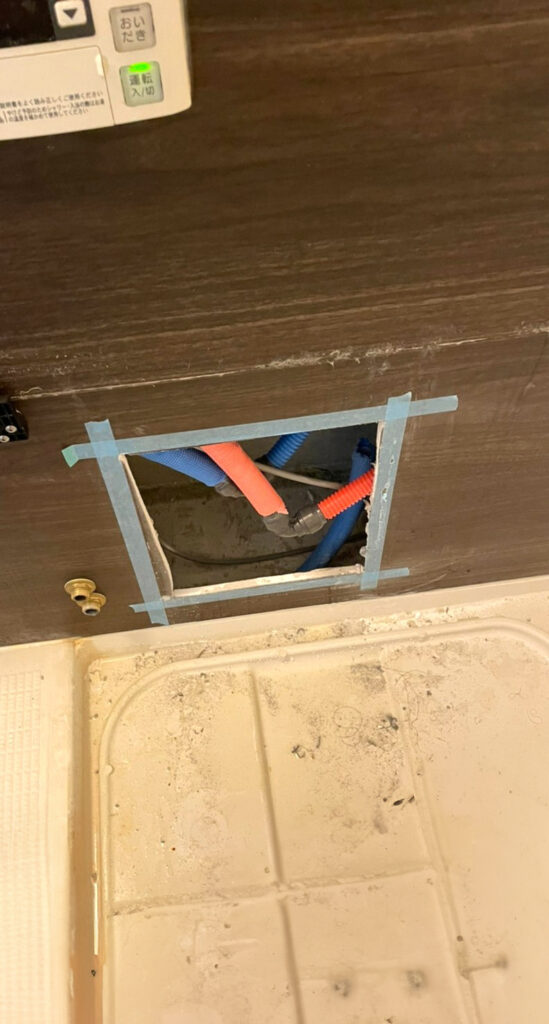 浴室の配管更新工事